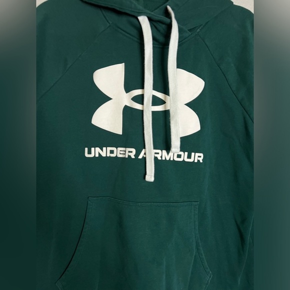 Under Armour Loose Fit Hoodie Dark Green Women Large - Picture 5 of 5
